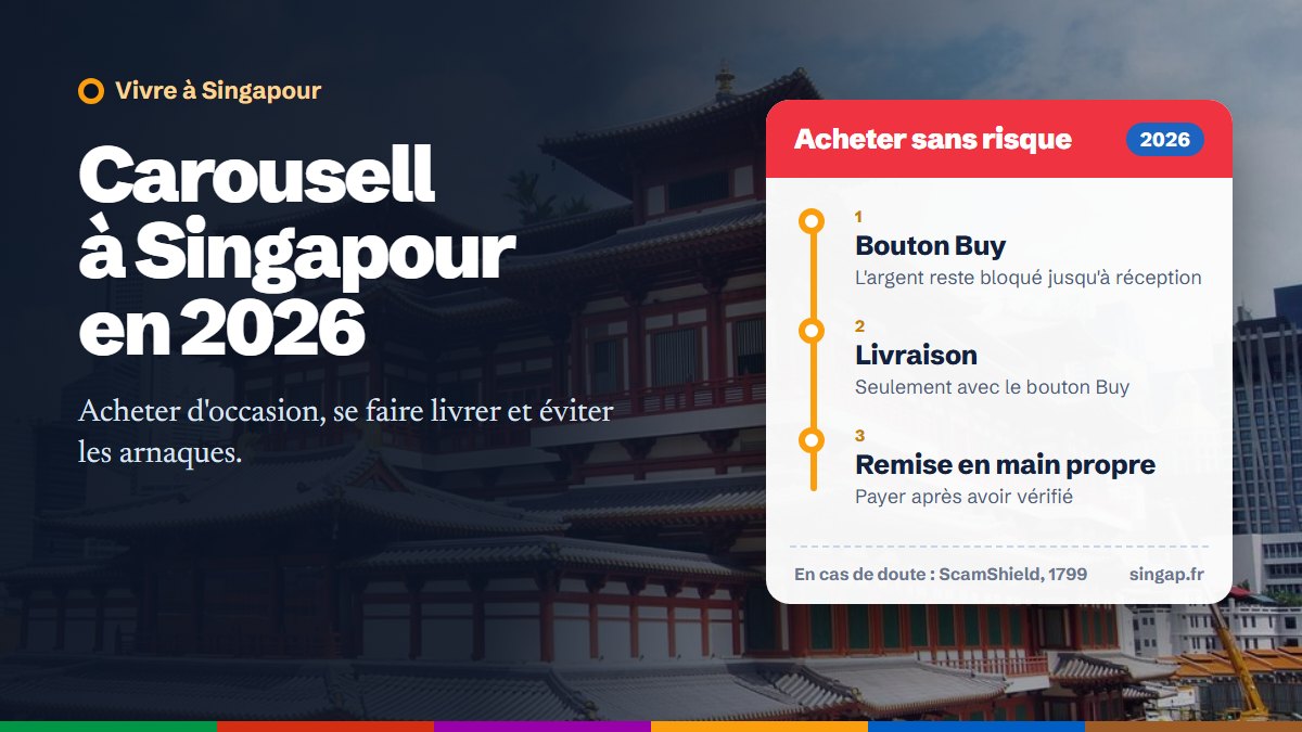 Carousell à Singapour en 2026 : acheter d'occasion, se faire livrer et éviter les arnaques