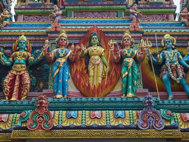 Divinités du temple Sri Veeramakaliamman