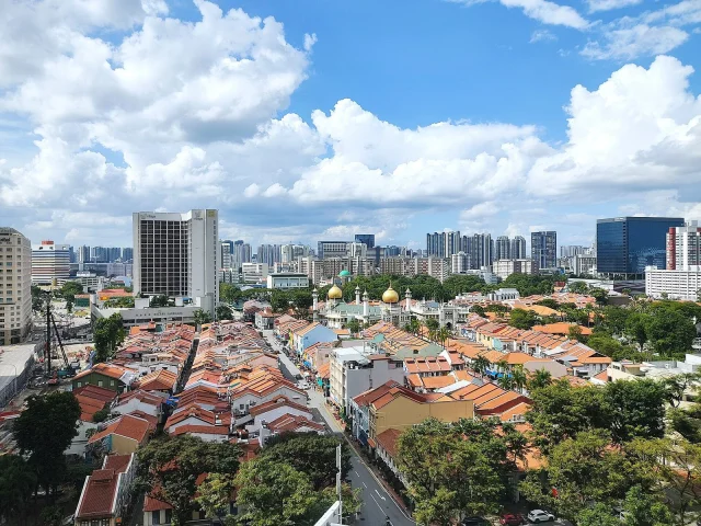 Kampong Gelam vu d'en haut