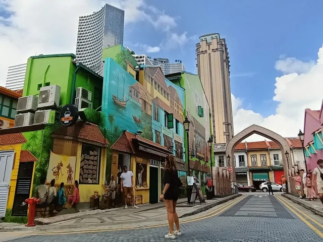 Fresques près d'Arab Street