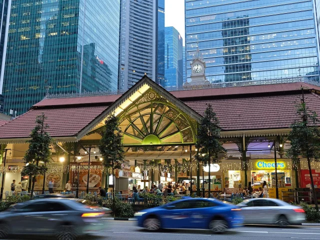 Lau Pa Sat au crépuscule