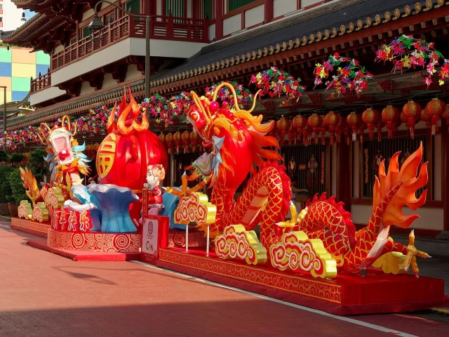 Dragon du Nouvel An chinois à Chinatown