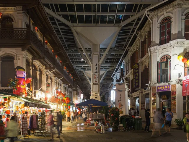 Chinatown Food Street un soir de Nouvel An