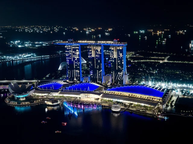 Marina Bay Sands et le spectacle Spectra