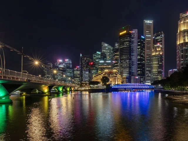 Reflets sur Marina Bay
