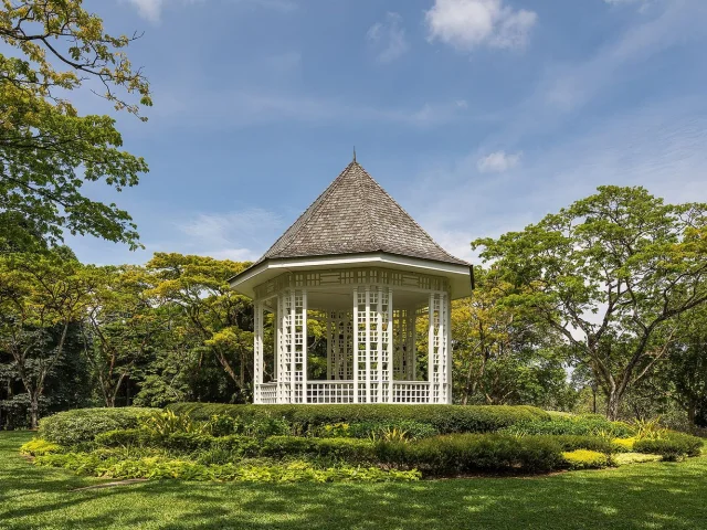 Le kiosque du jardin botanique