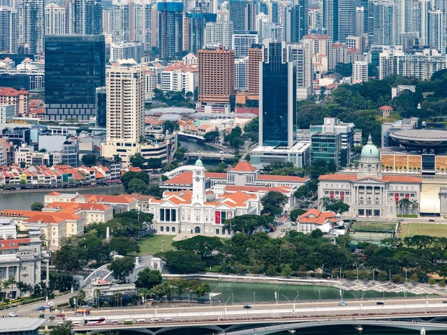 Le Civic District vu d'en haut