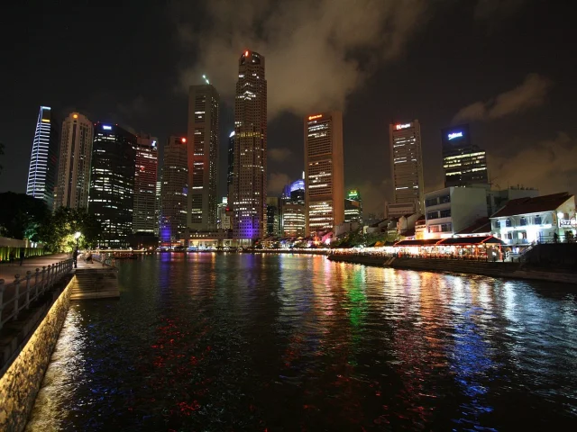 Boat Quay la nuit
