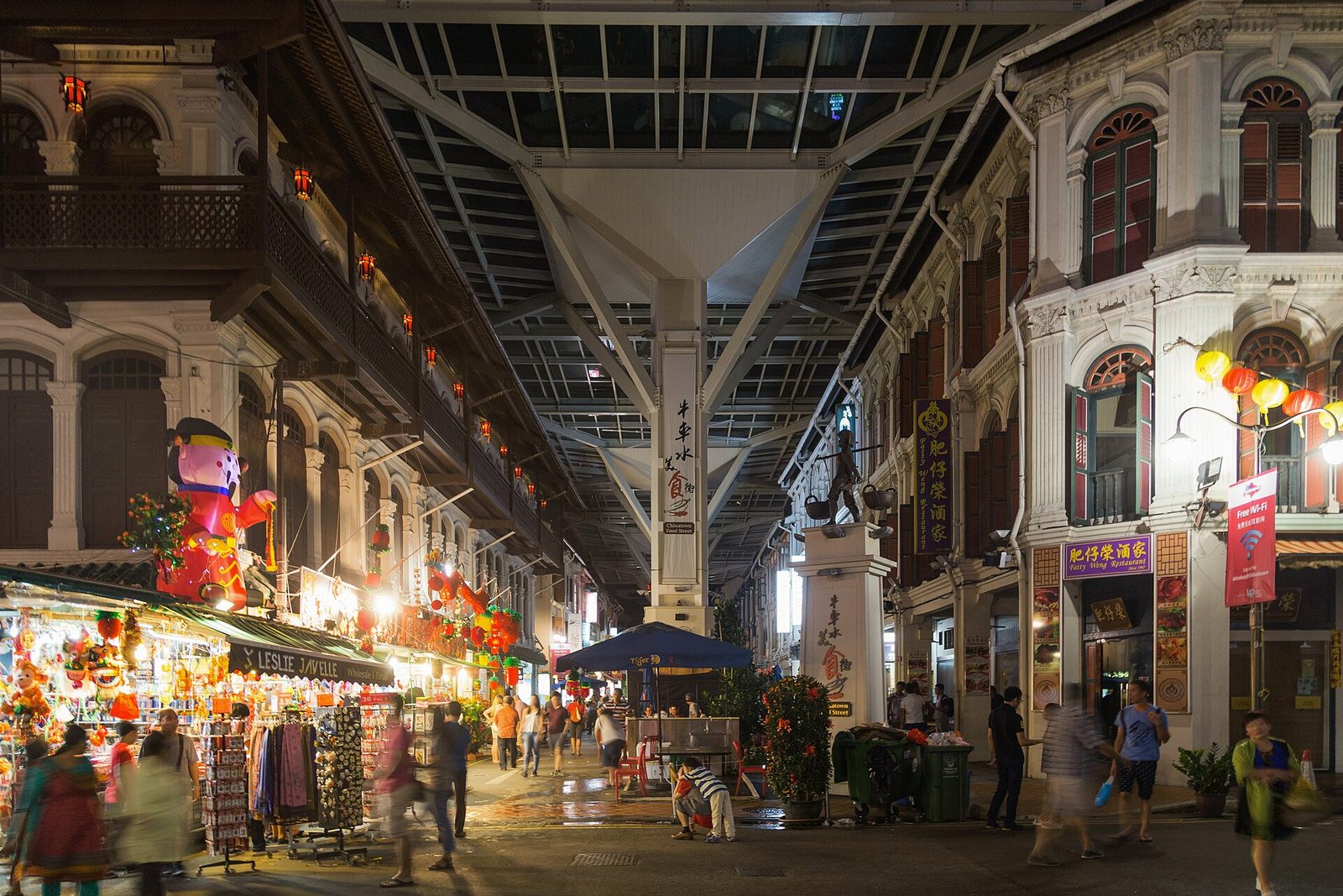 Chinatown Food Street un soir de Nouvel An