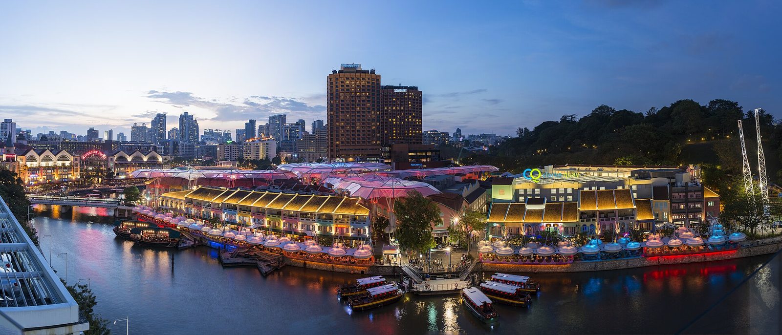 Clarke Quay de nuit