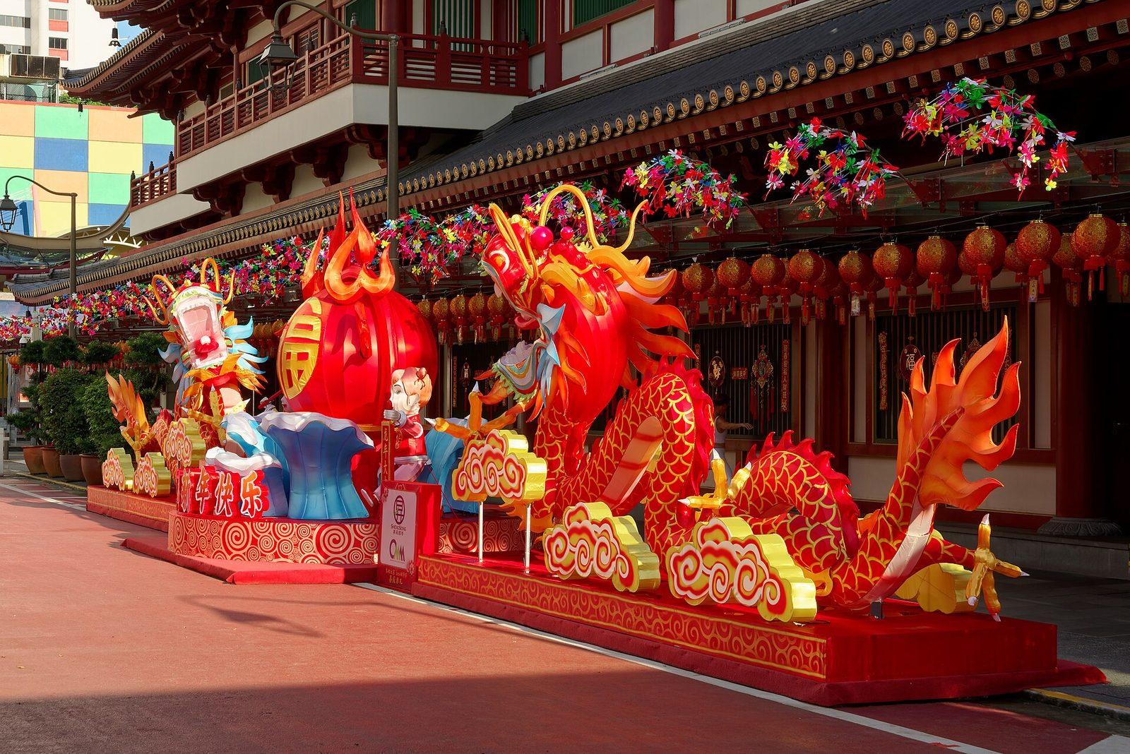 Dragon du Nouvel An chinois à Chinatown