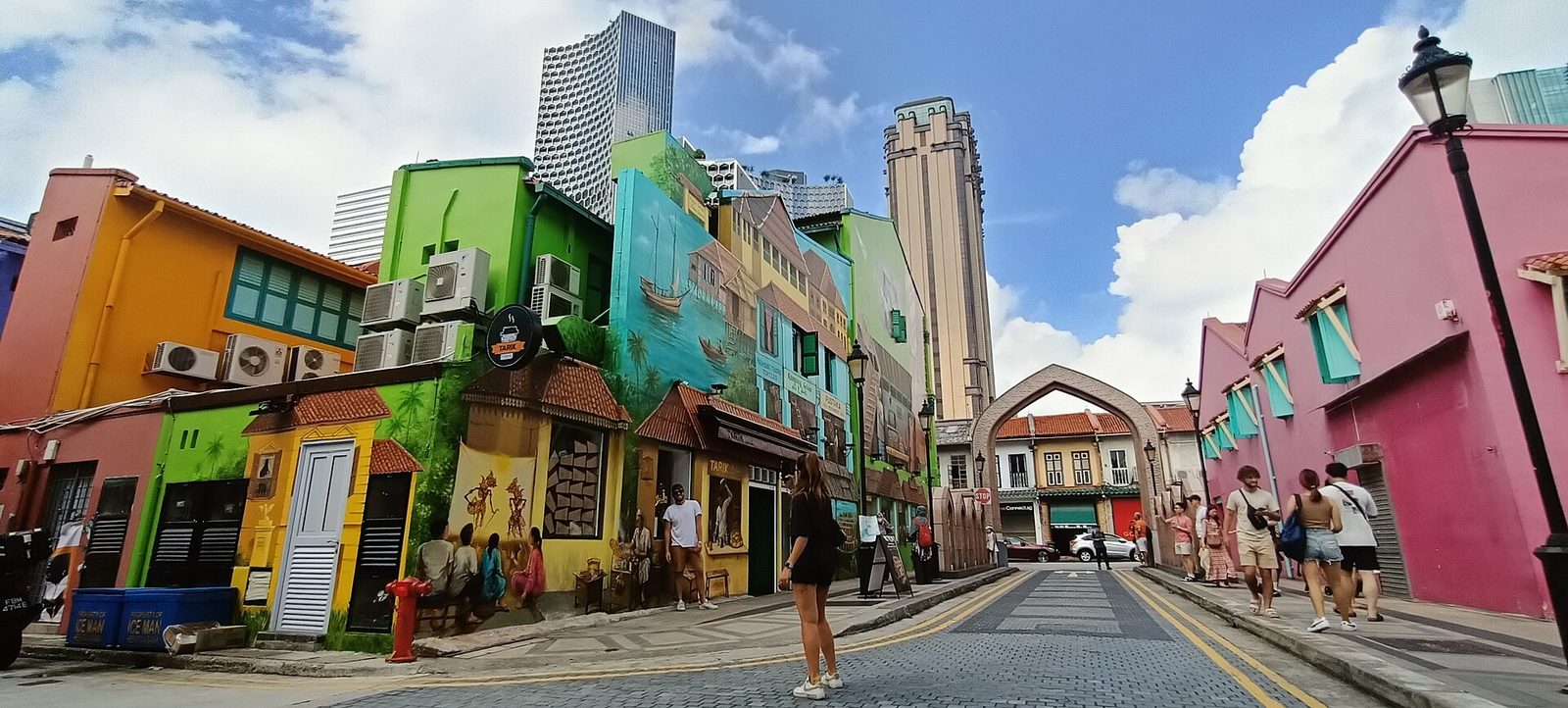 Fresques près d'Arab Street