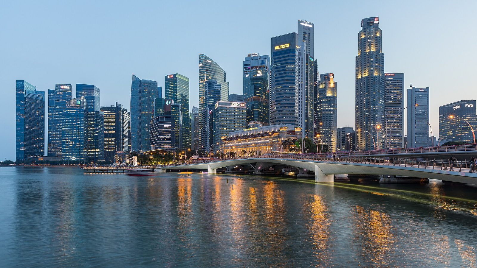 La skyline et l'Esplanade Bridge