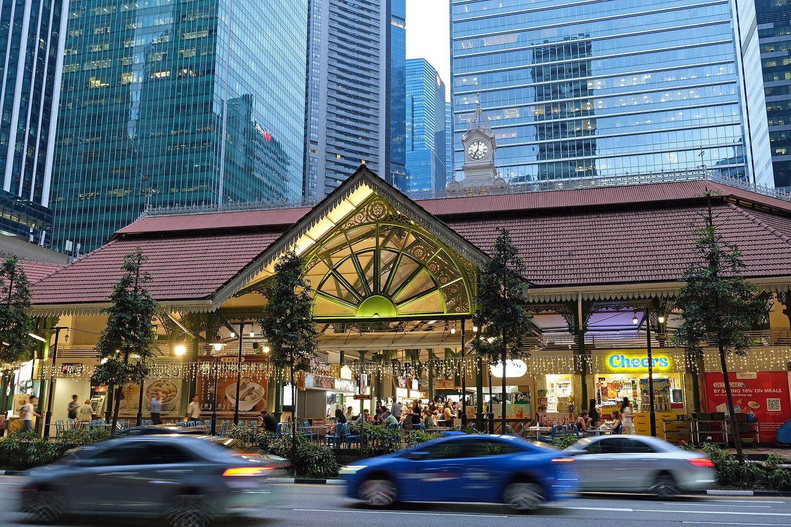 Lau Pa Sat au crépuscule