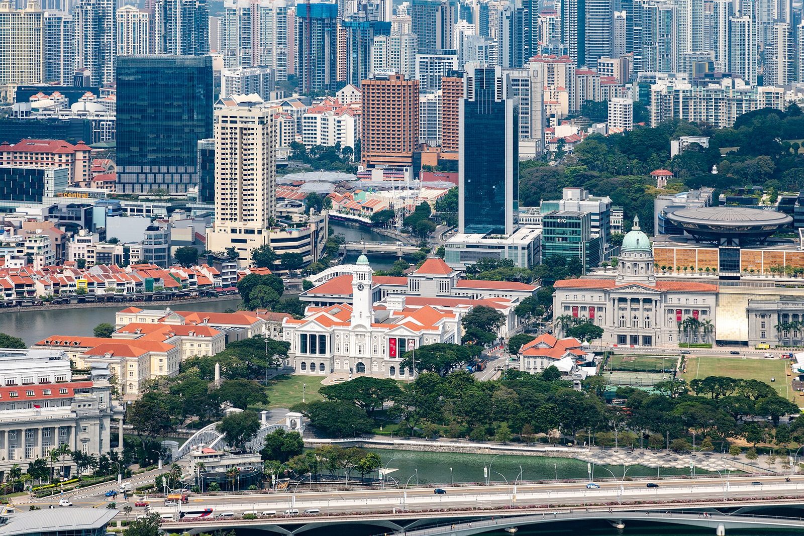 Le Civic District vu d'en haut