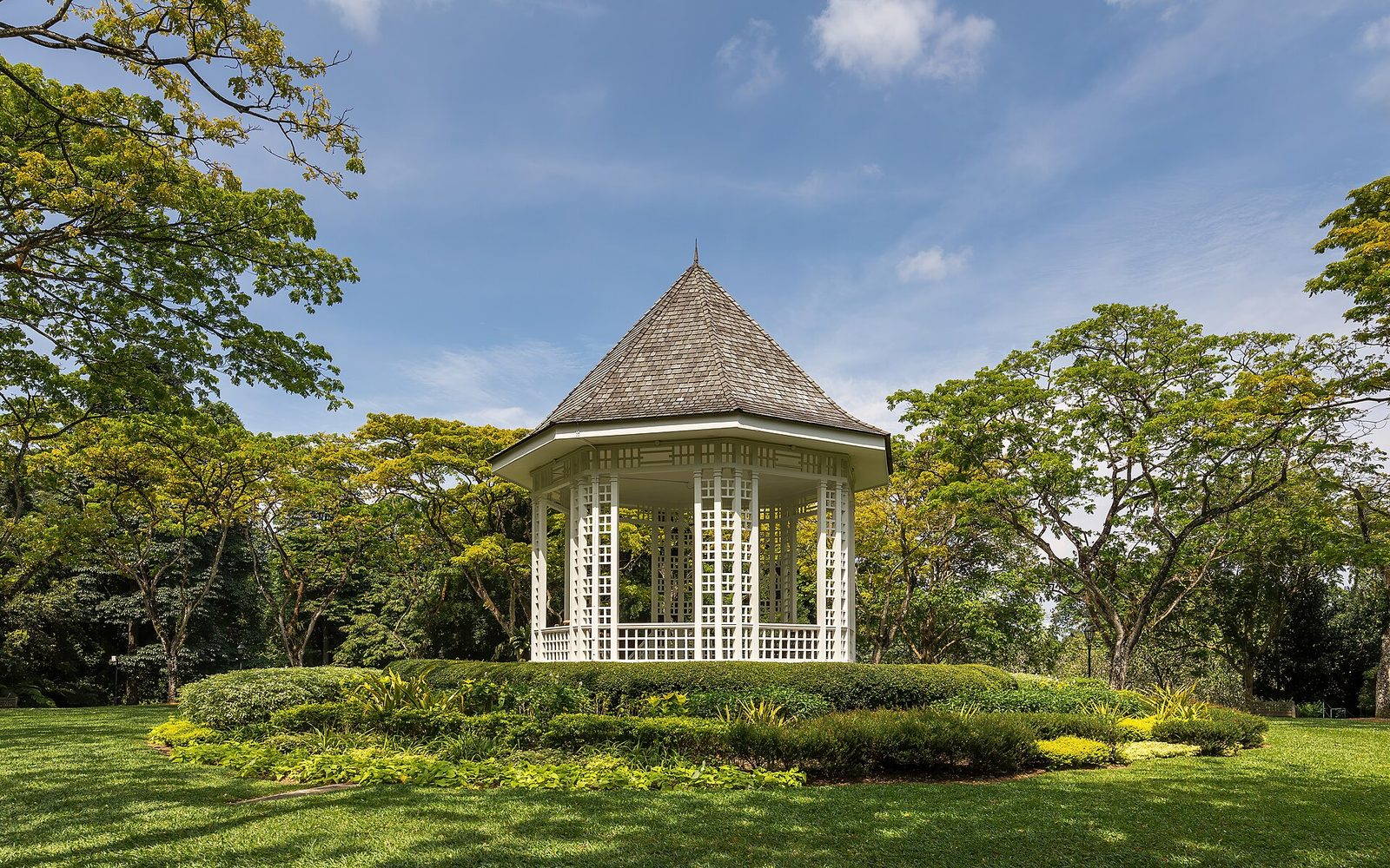 Le kiosque du jardin botanique