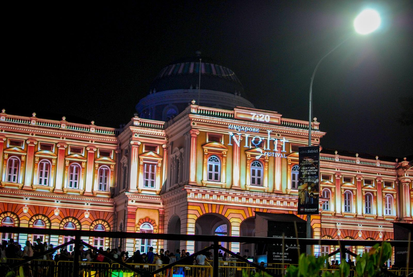 Le National Museum illuminé