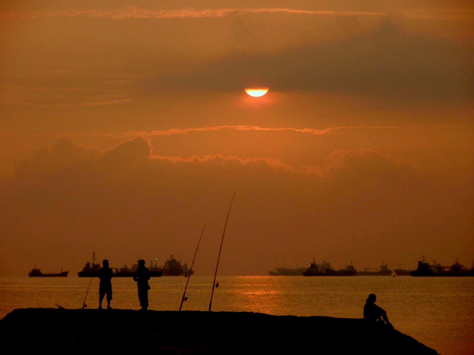 Lever de soleil à East Coast Park