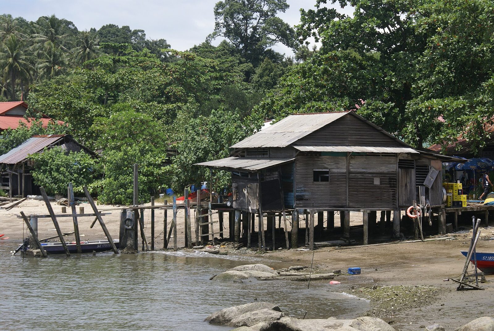 Maison sur pilotis à Pulau Ubin