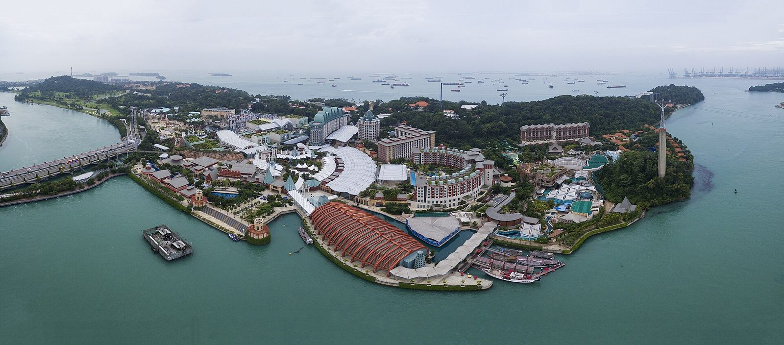 Resorts World Sentosa vu du ciel